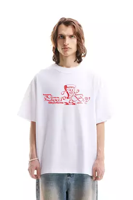 PIZZA BOY WHITE T-SHIRT