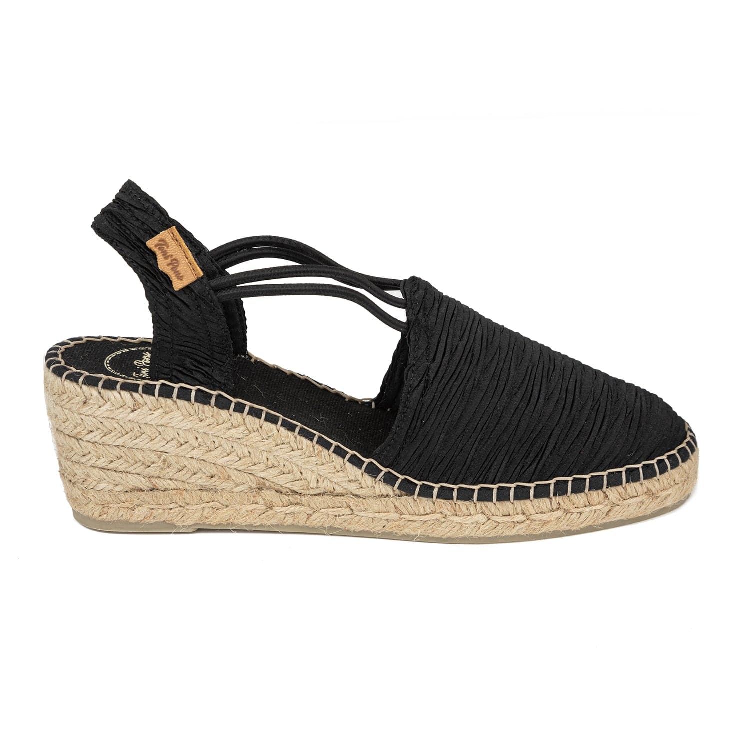 Plain Cotton Blend Wedge Espadrille for Women - Tania-PL