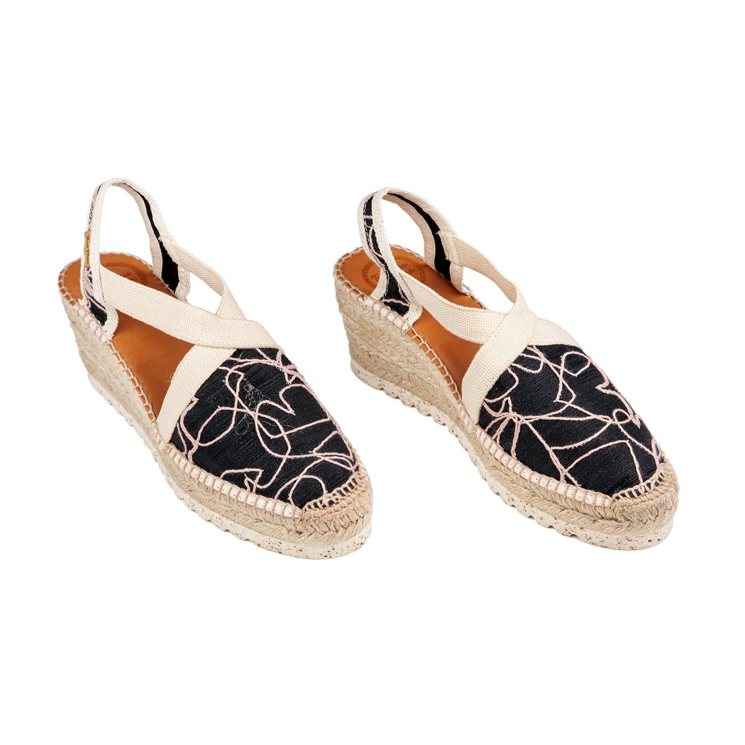 plain Cotton Blend Wedge Espadrille for Women - Terra-TA