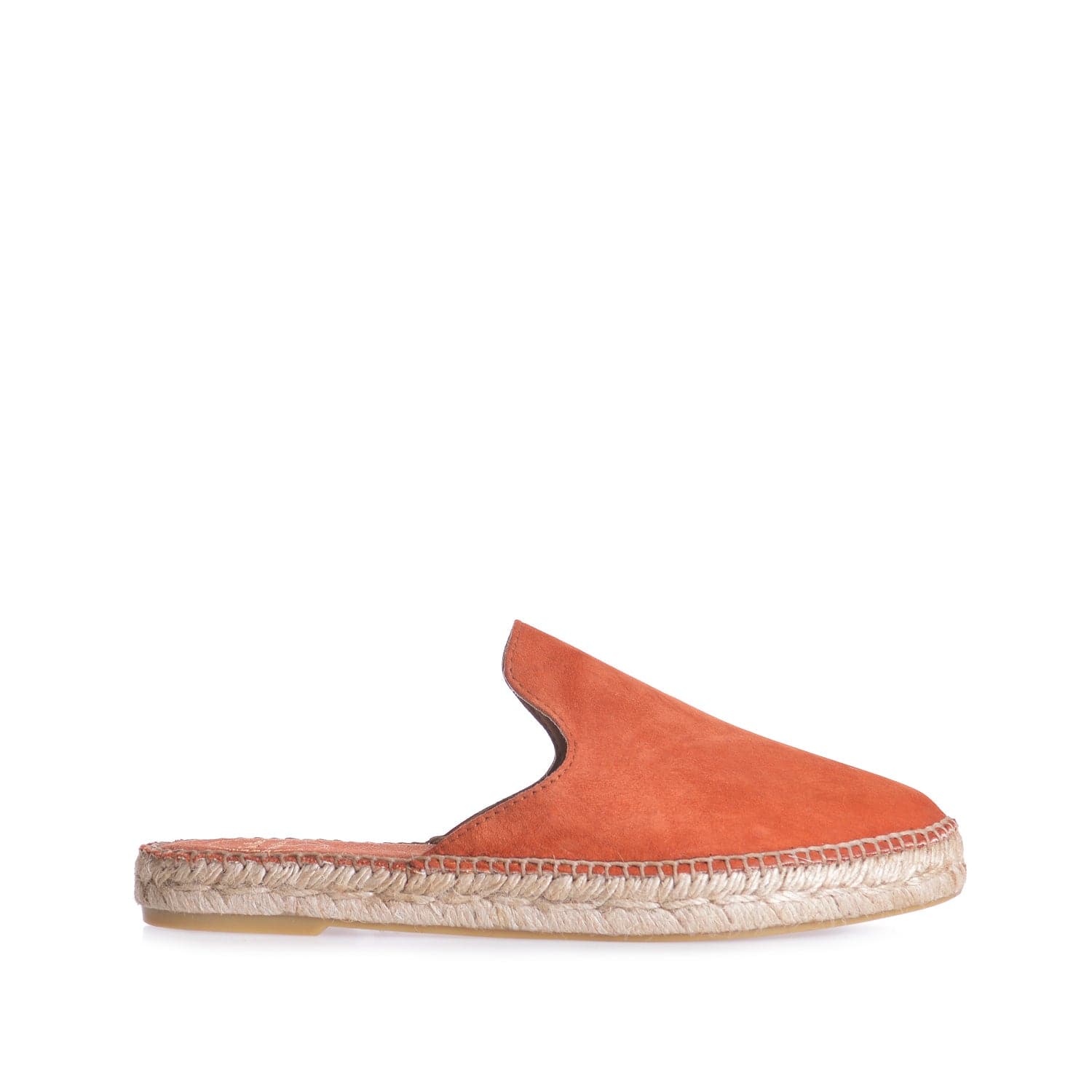 Plain Suede Leather Wedge Espadrille for Women - Ona-A