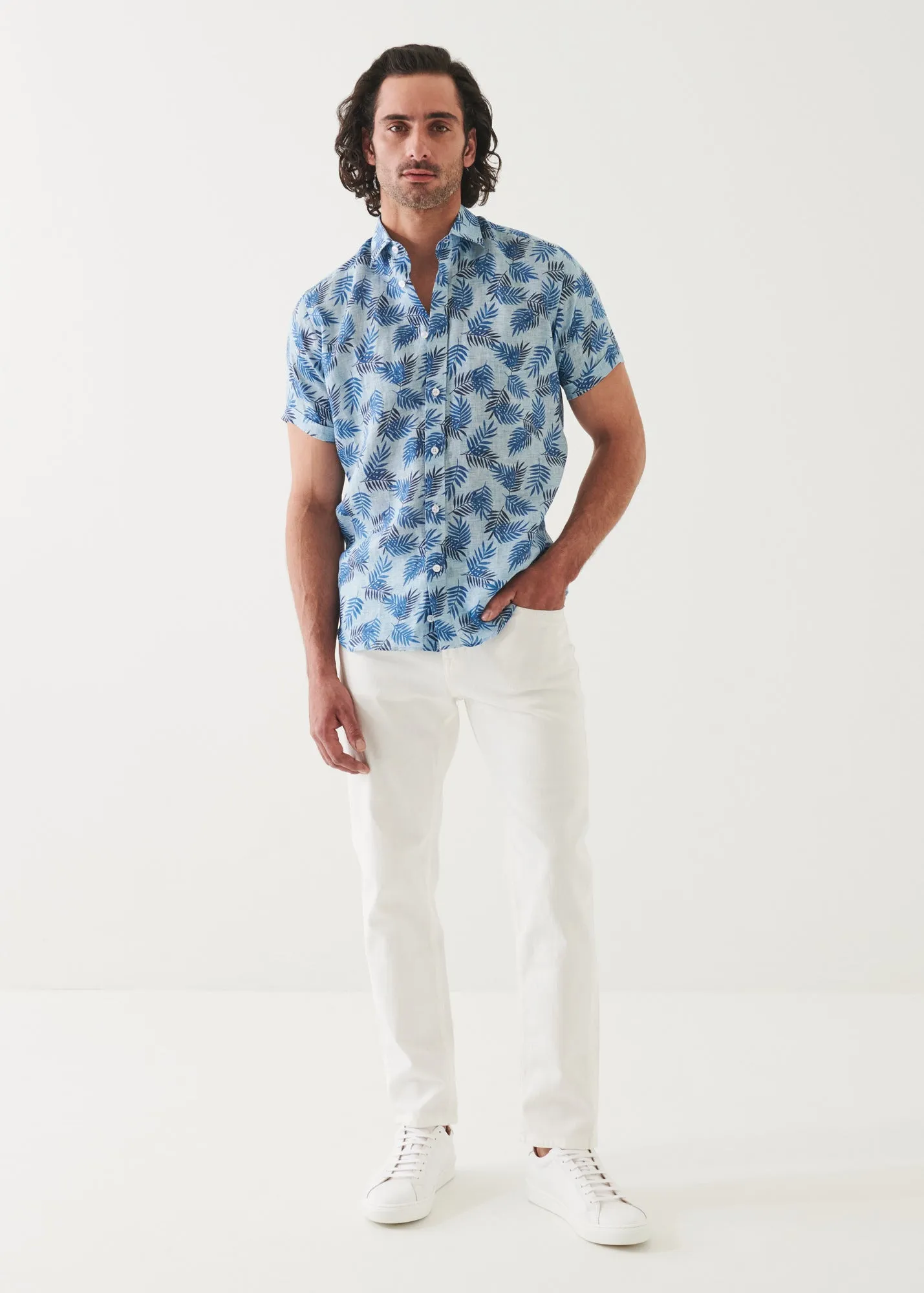 PRINTED LINEN SHIRT