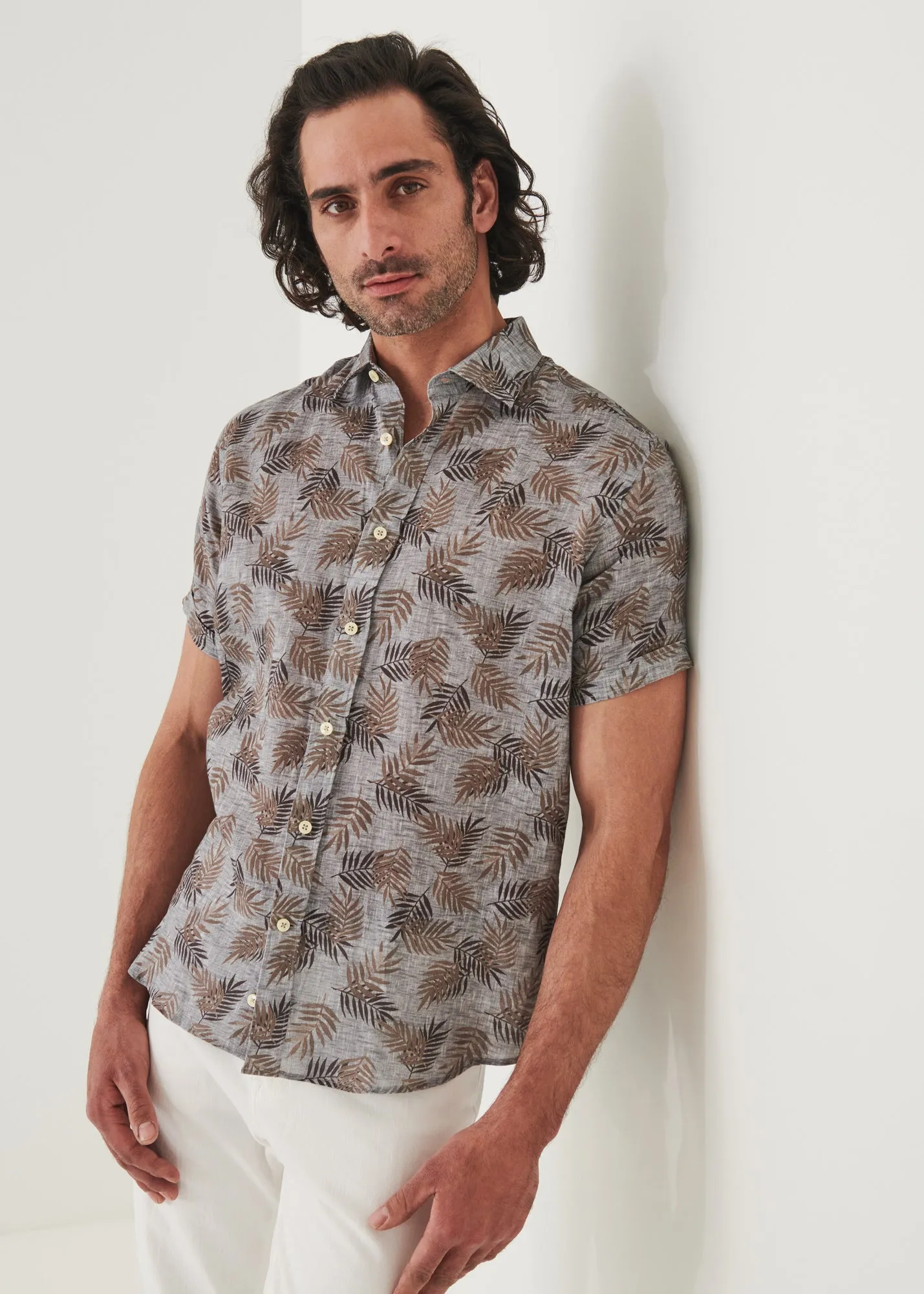 PRINTED LINEN SHIRT