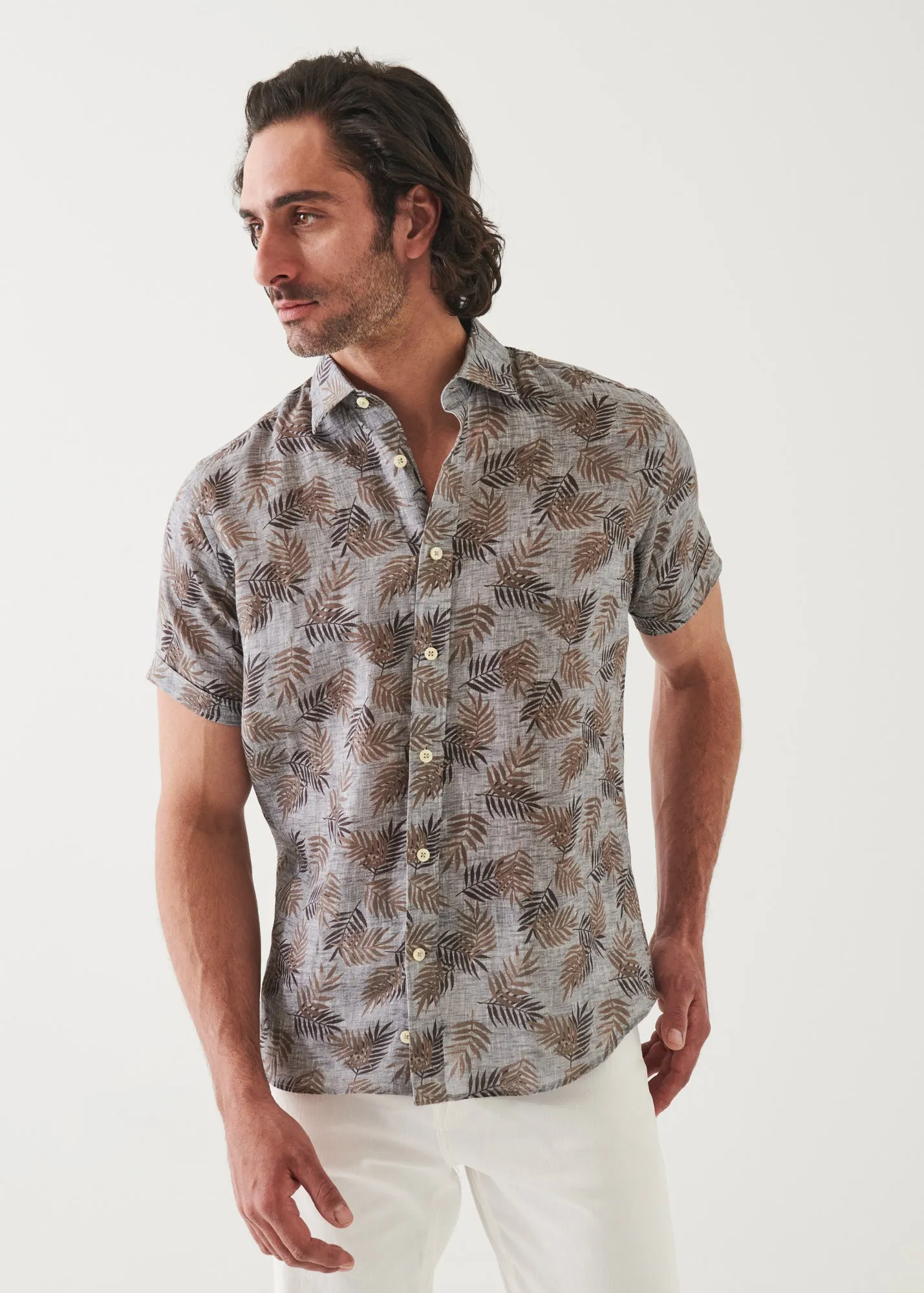 PRINTED LINEN SHIRT