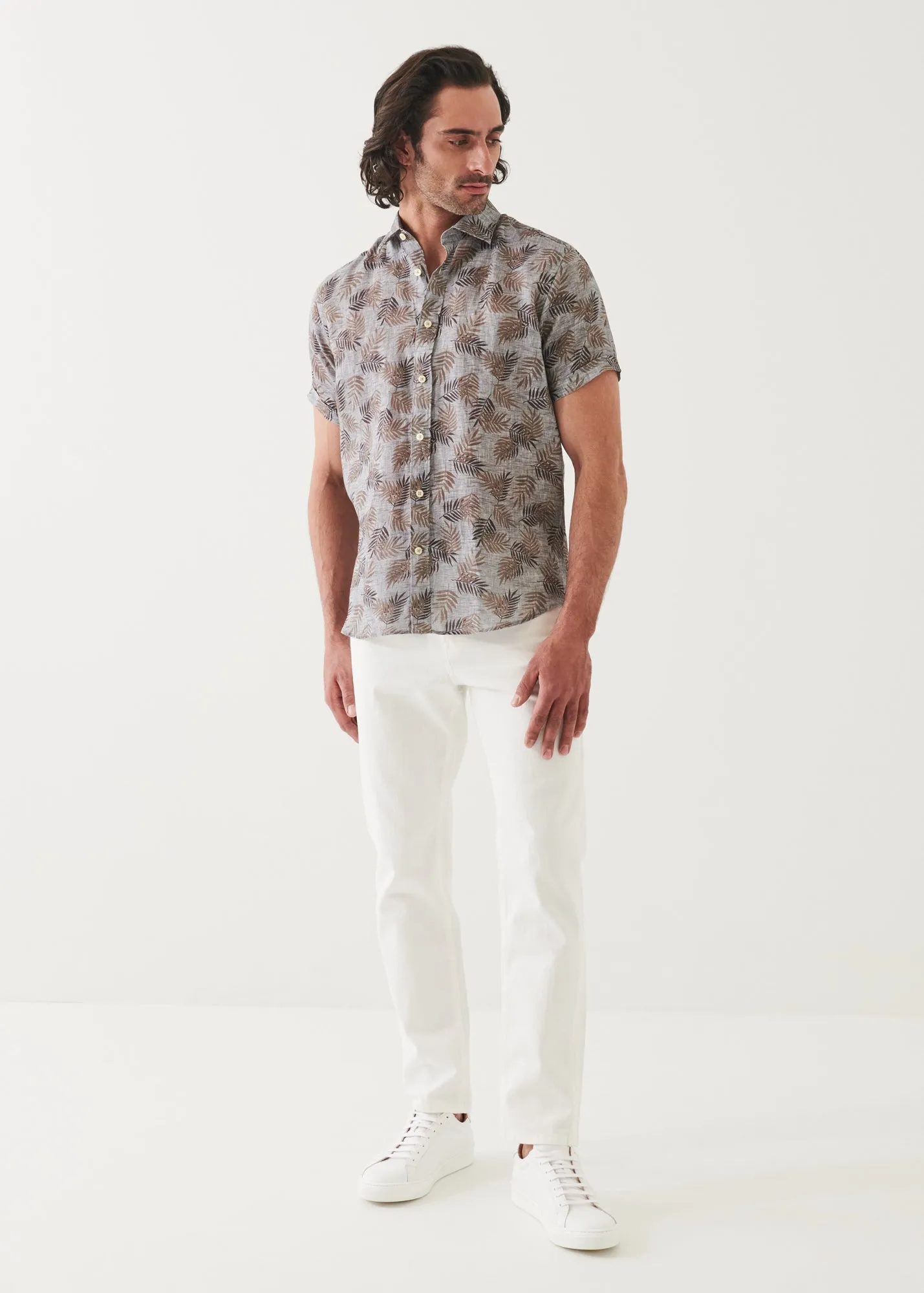 PRINTED LINEN SHIRT