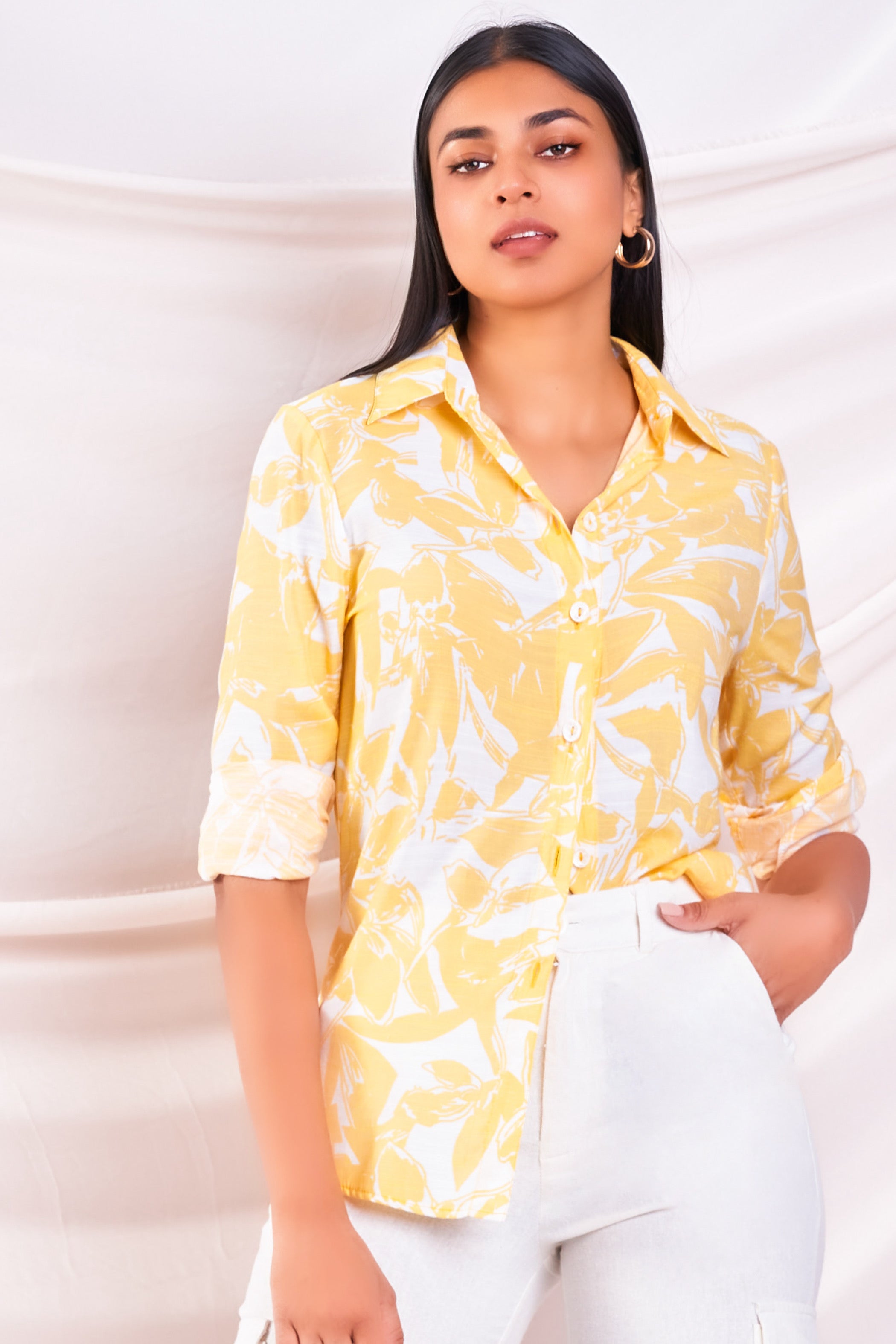 Printed Yellow Shirt