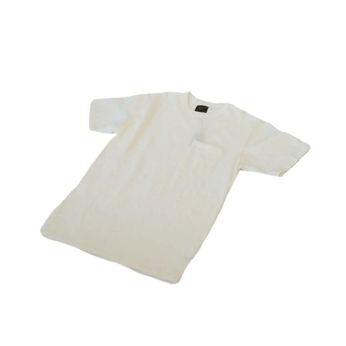 Rib Pocket Tee Combed Cotton Jersey - White