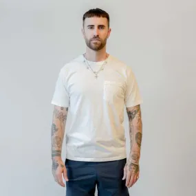 Rib Pocket Tee Combed Cotton Jersey - White