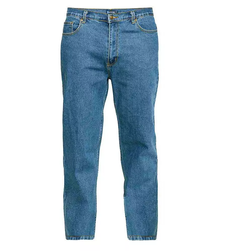 Rockford Big Mens Blue Stonewash Comfort Fit Stretch Jeans (CARLOS STONEWASH)