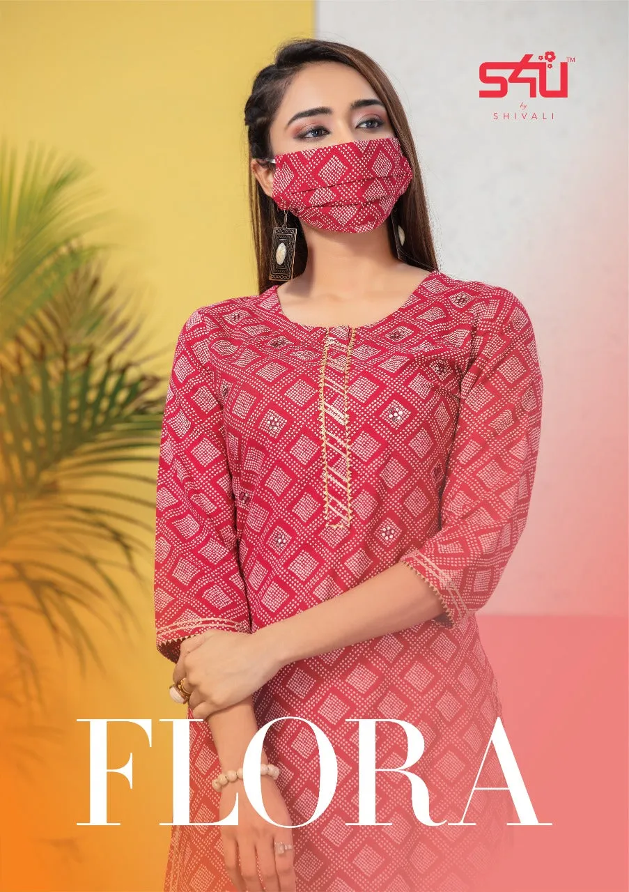 S4U Shivali Flora Casual Cotton Printed Daily Wear Kurti Collections