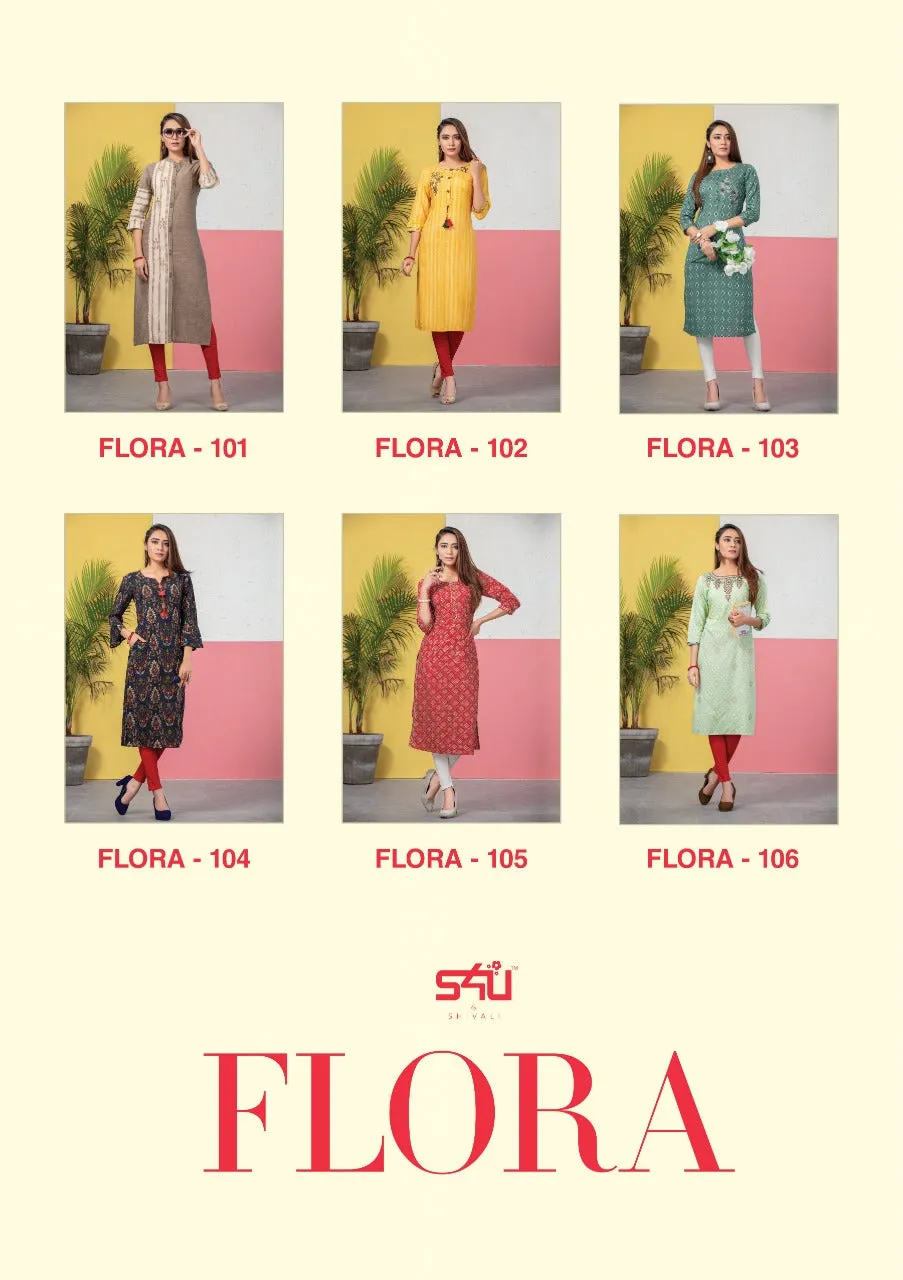 S4U Shivali Flora Casual Cotton Printed Daily Wear Kurti Collections