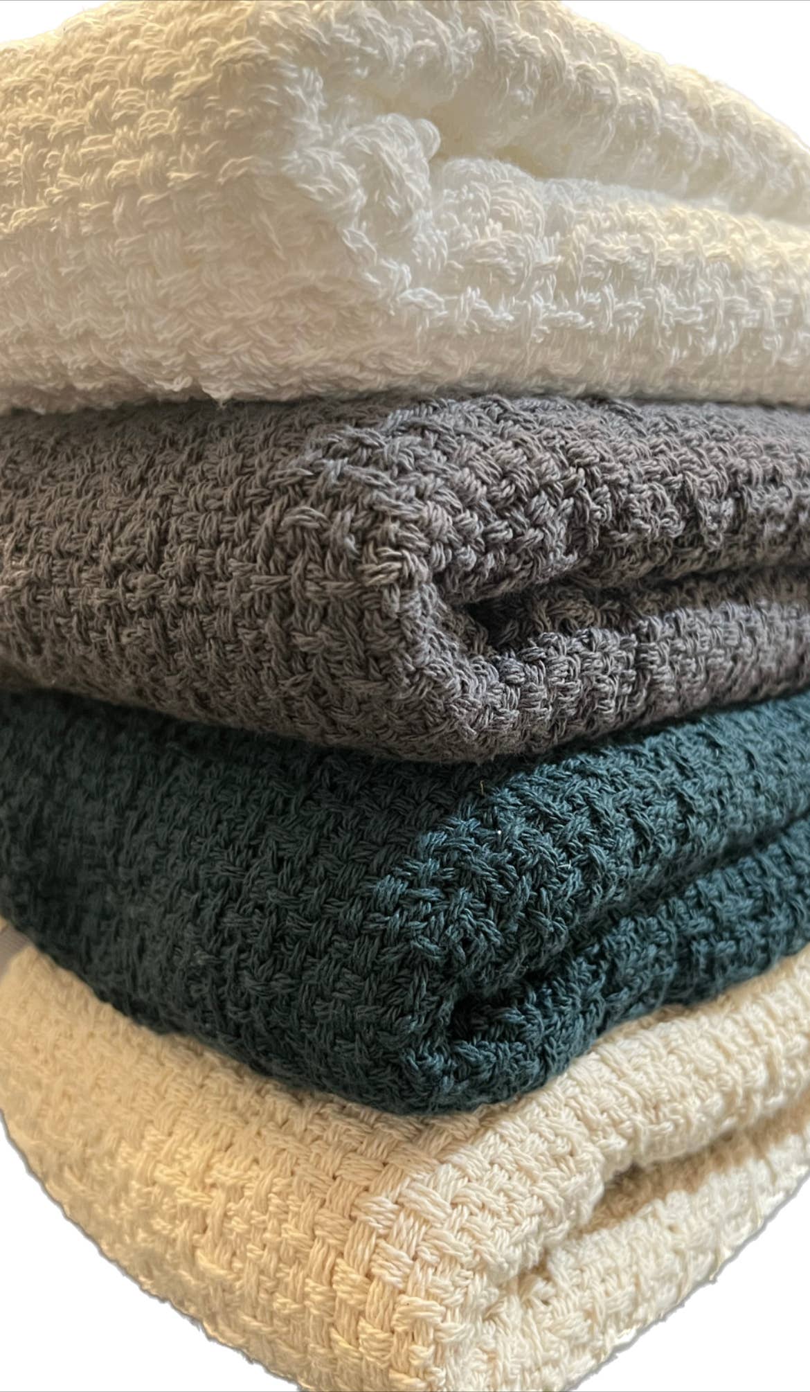 Sale: 100% Cotton Throw Blankets – 50″ x 60″: Teal