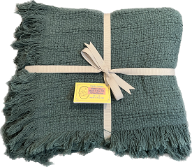 Sale: 100% Cotton Throw Blankets – 50″ x 60″: Teal