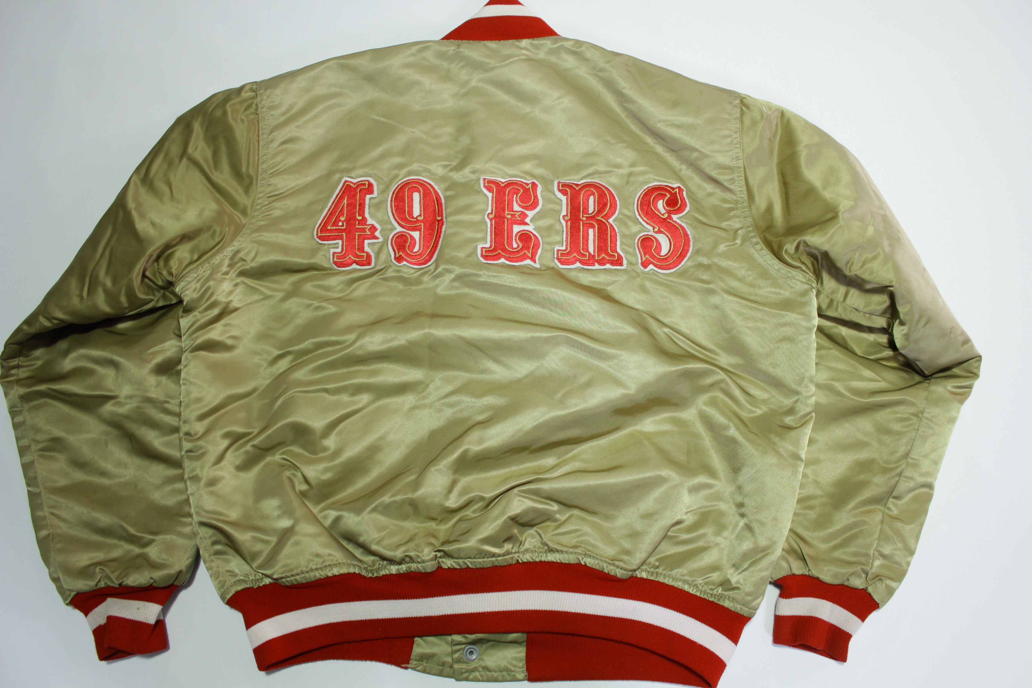 San Francisco 49ers Vintage 80's Satin Starter Made in USA Quilt Lined NFL Jacket