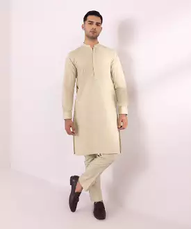 Schiffli Embroidered Cotton Suit