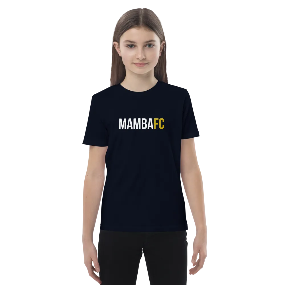 SQDLTDxMambaFC Text Organic cotton kids Tee WL