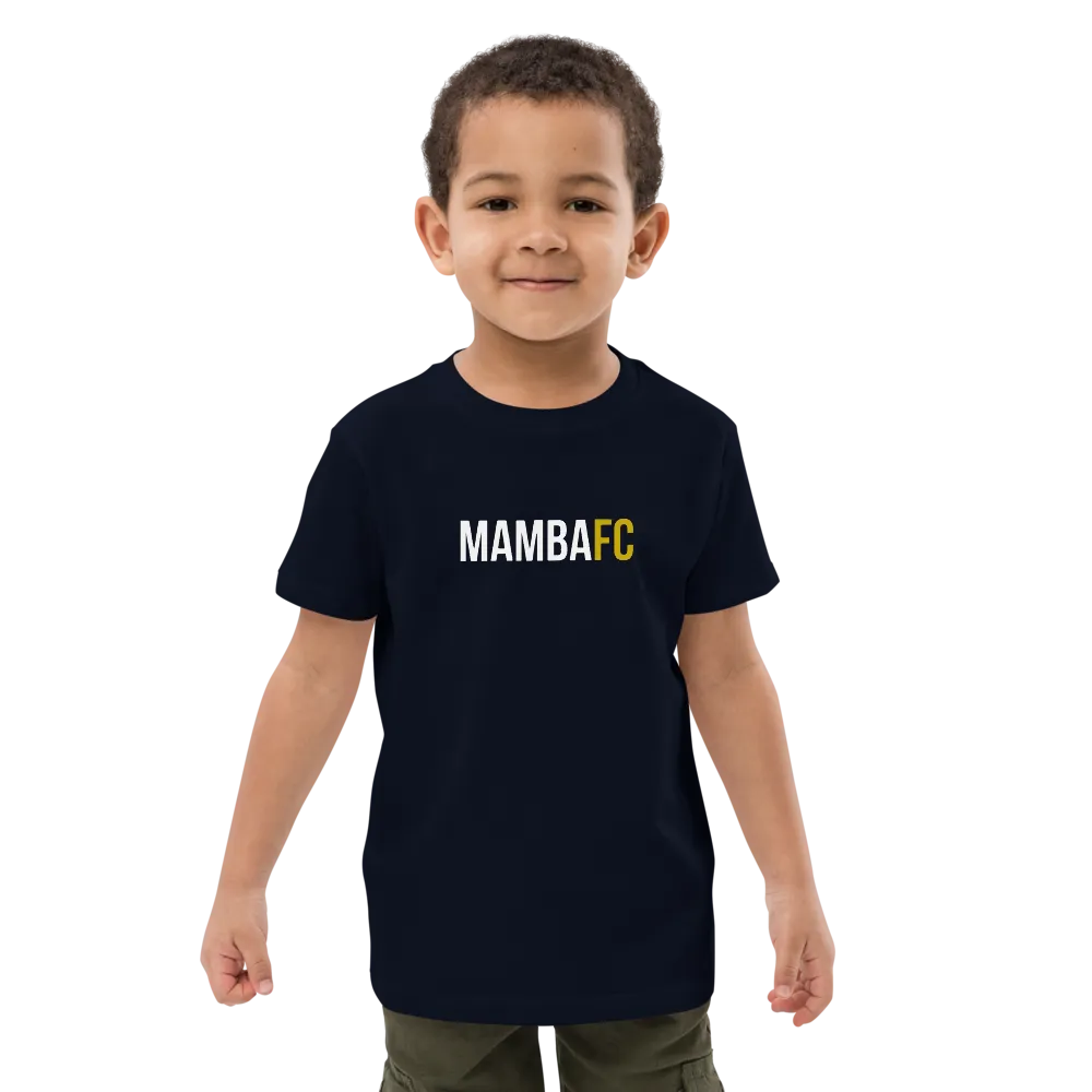 SQDLTDxMambaFC Text Organic cotton kids Tee WL