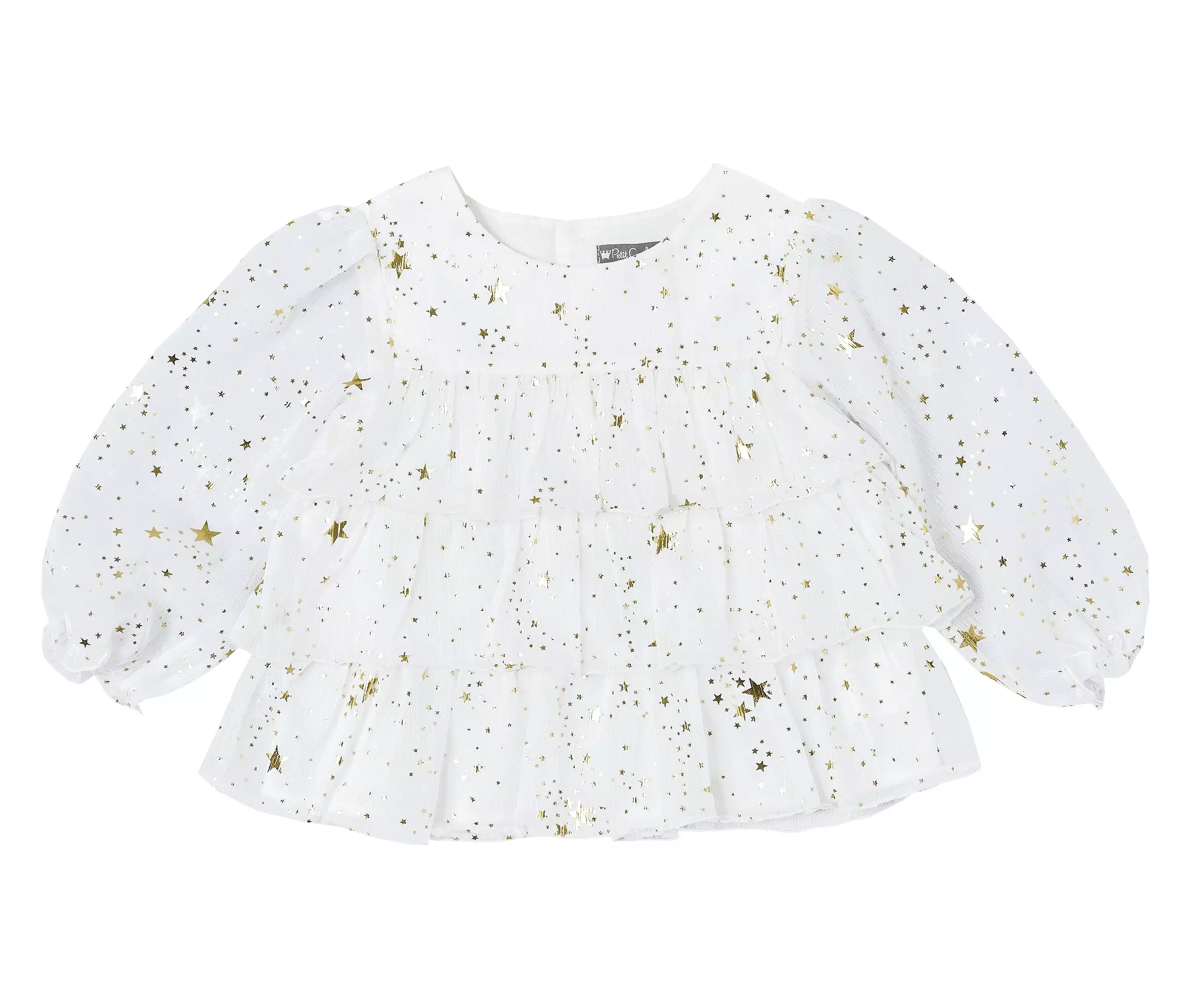 Star Printed Chiffon Blouse