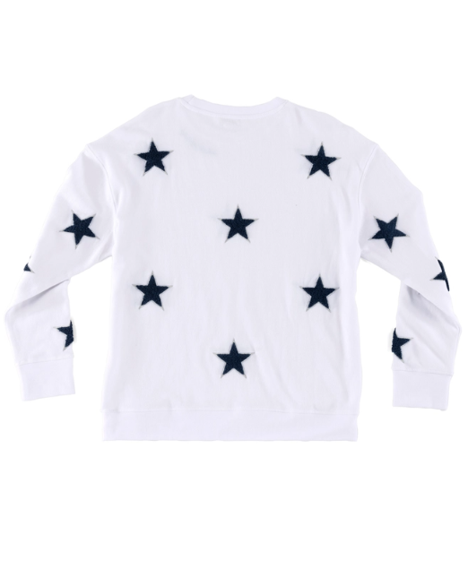 Stars Sweatshirt -  White/Navy