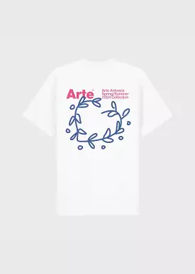 T-shirt Arte Teo Back Heart blanc