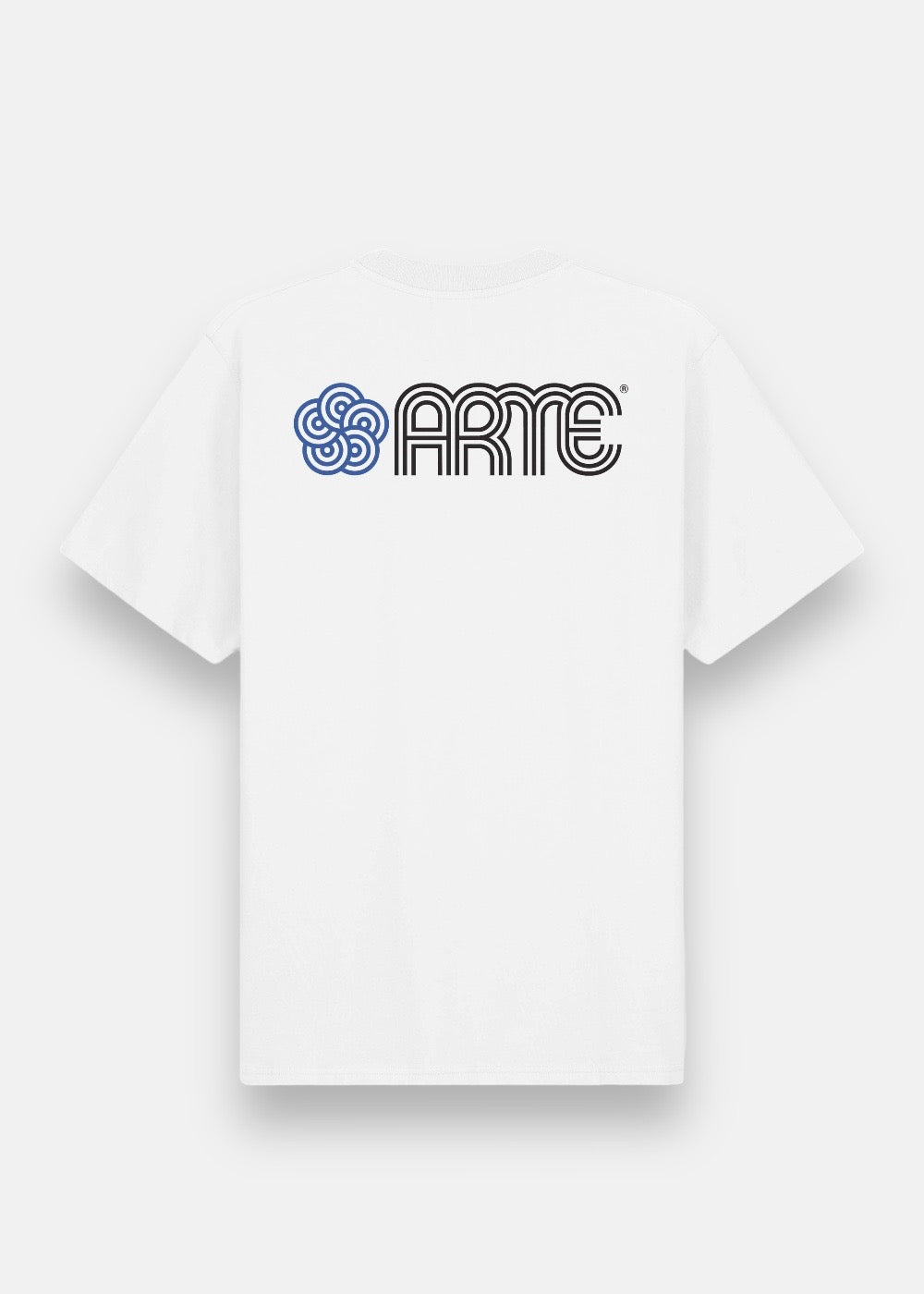 T-shirt Arte Teo Circle Flower blanc