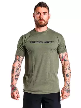 TacSource Subdued Olive Tee - AUS Flag