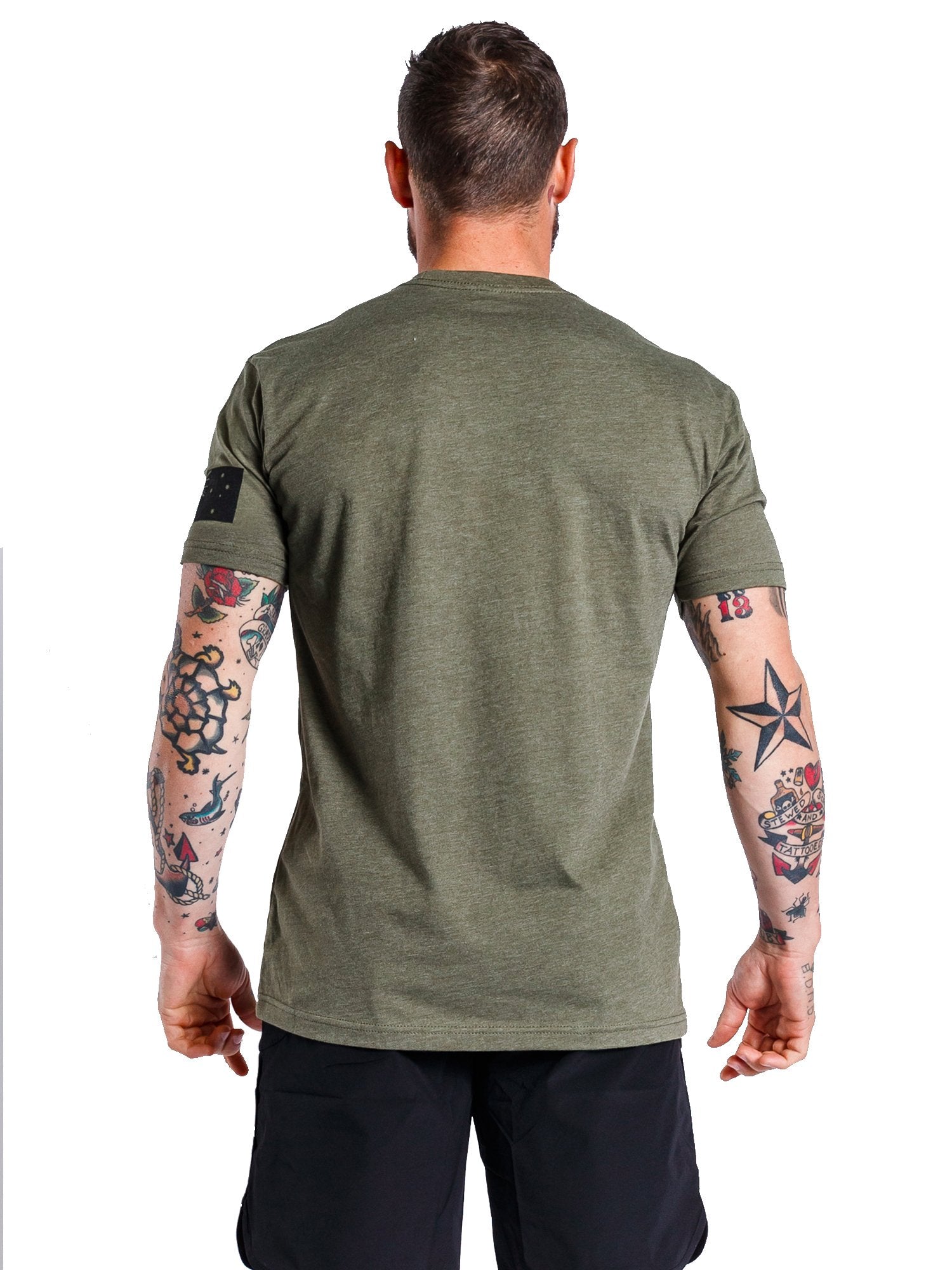 TacSource Subdued Olive Tee - AUS Flag