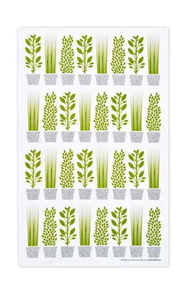 Tea Towel Herbs  100% Cotton