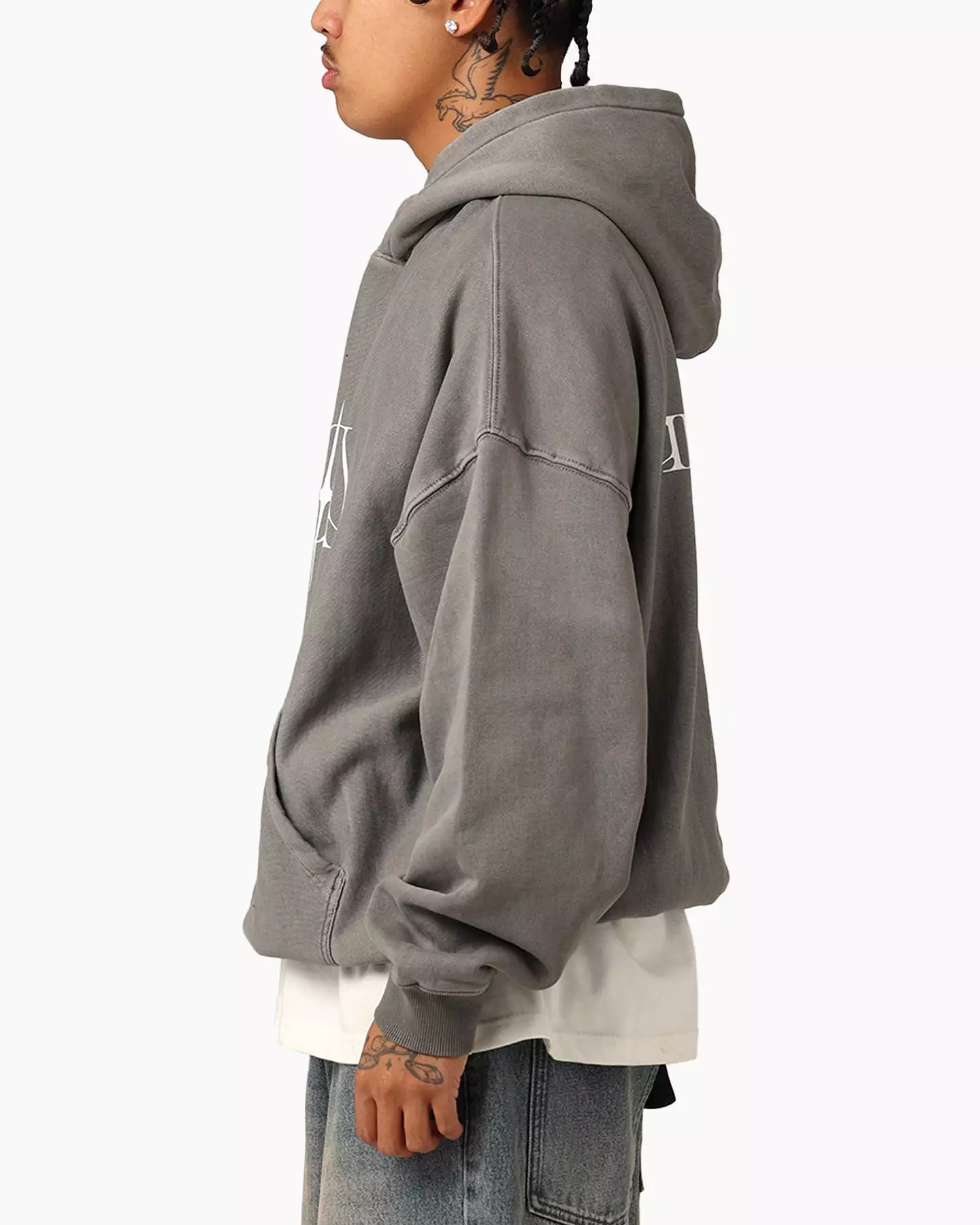 The Anti Order AOA Premium Hoodie Washed Charcoal