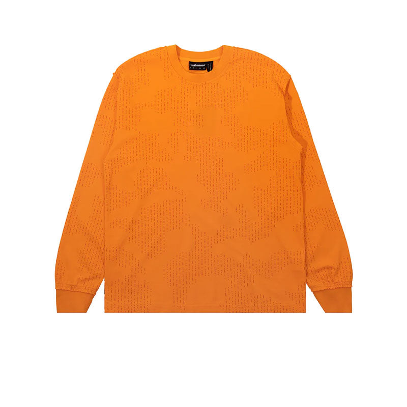 THE HUNDREDS RAIN LS T-SHIRT ORANGE T24P209002