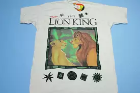 The Lion King Vintage 90's Deadstock w/ Tags Big Print Disney Movie Promo T-Shirt