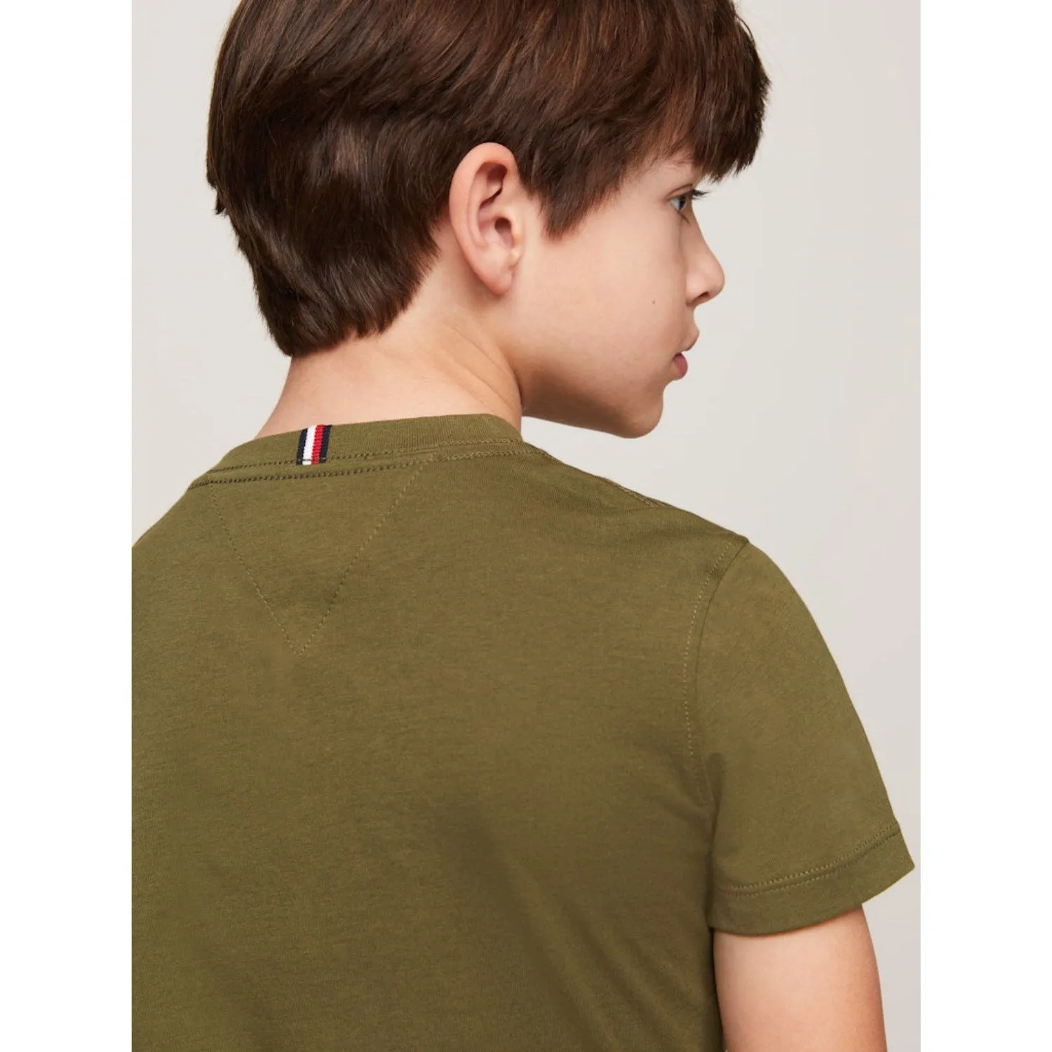 Tommy Hilfiger Utility Olive Essential Cotton Tee S/S