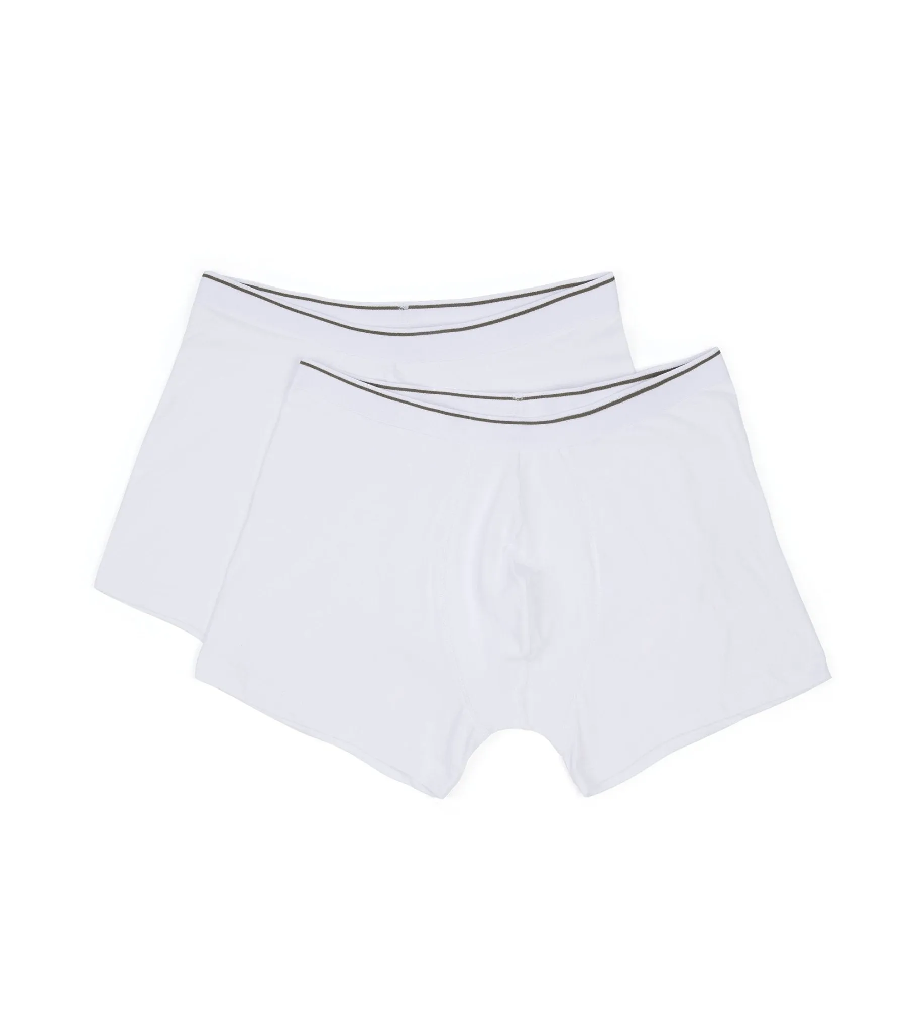 Trunk 2 Pack Organic Cotton Boxer Briefs: White