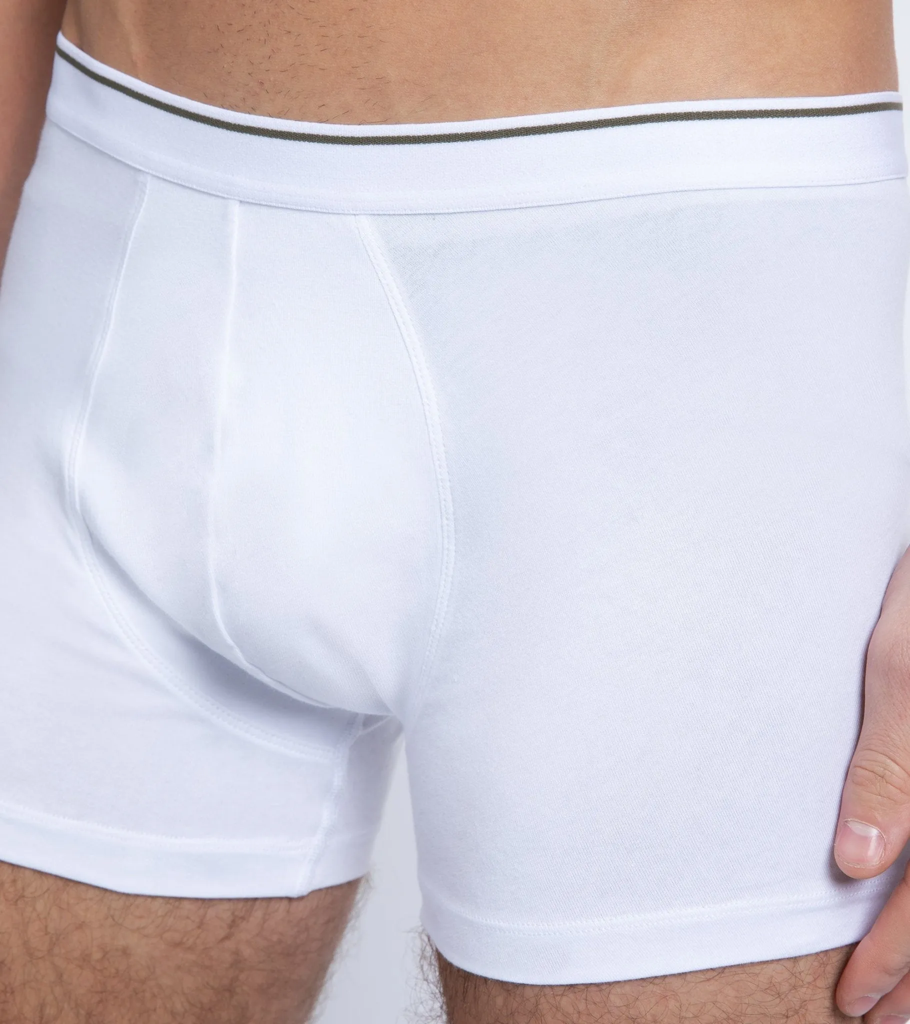 Trunk 2 Pack Organic Cotton Boxer Briefs: White