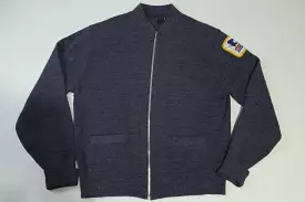 USPS Vintage 70's US Mail Eagle Patch Talon Zipper Brookfield Cardigan Sweater