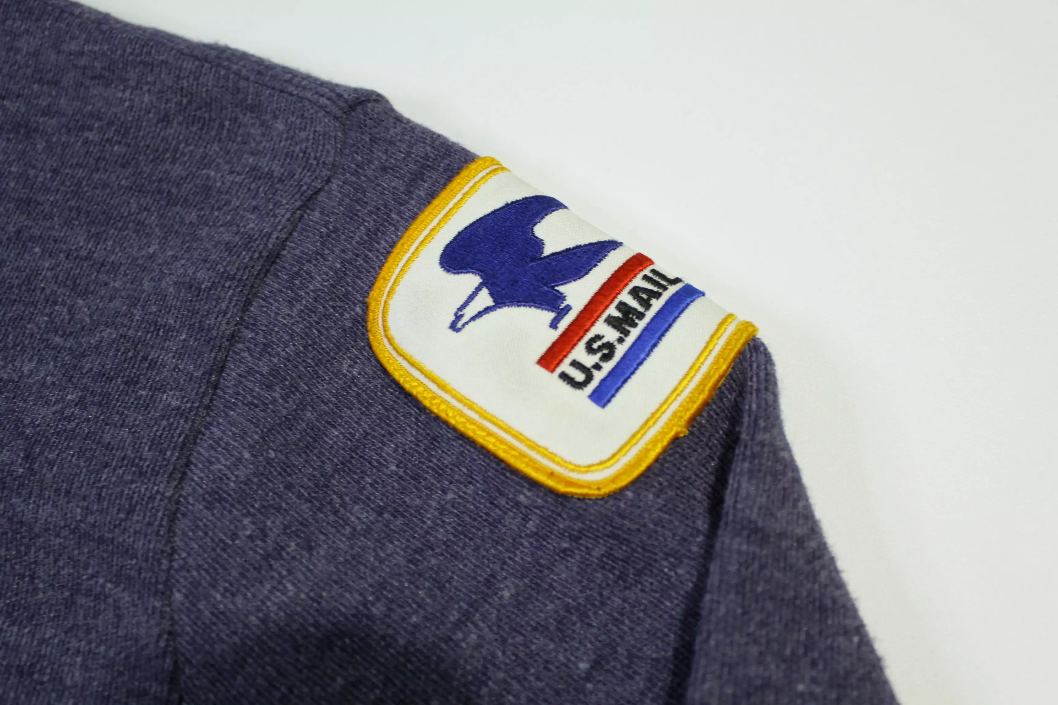 USPS Vintage 70's US Mail Eagle Patch Talon Zipper Brookfield Cardigan Sweater