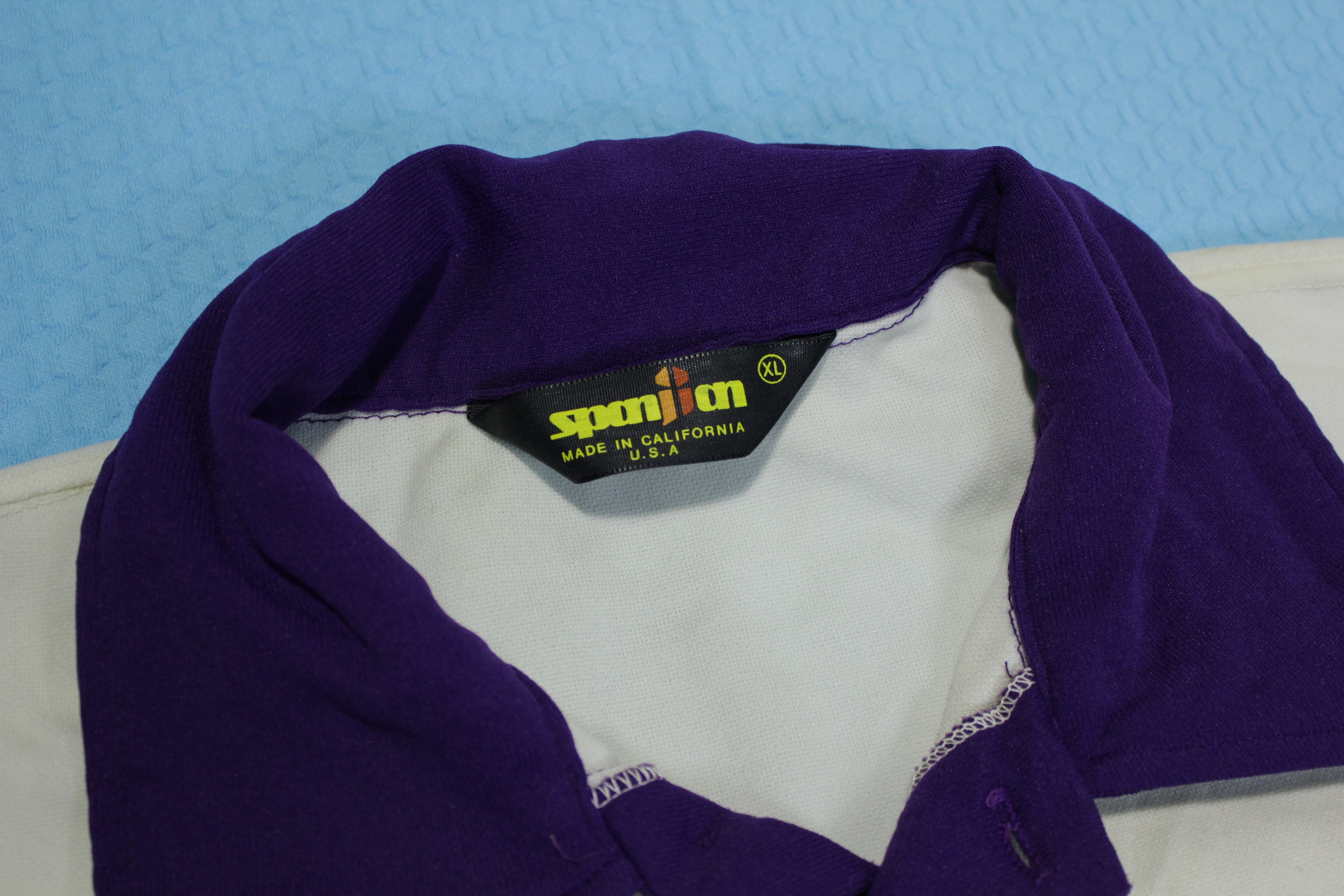 UW University of Washington Huskies Vintage 80's Sports Medicine Football Polo Shirt