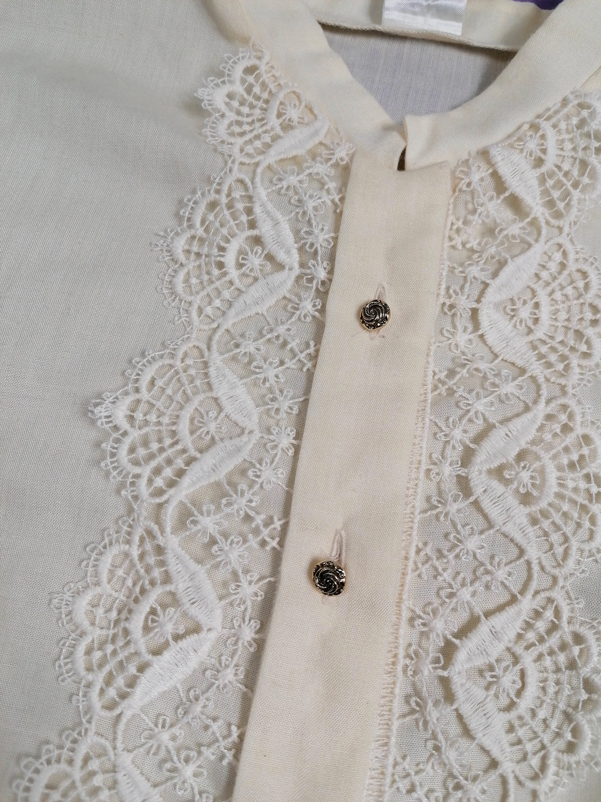 Vintage 70's ANGELIKA Romantic Blouse ~ size S-M