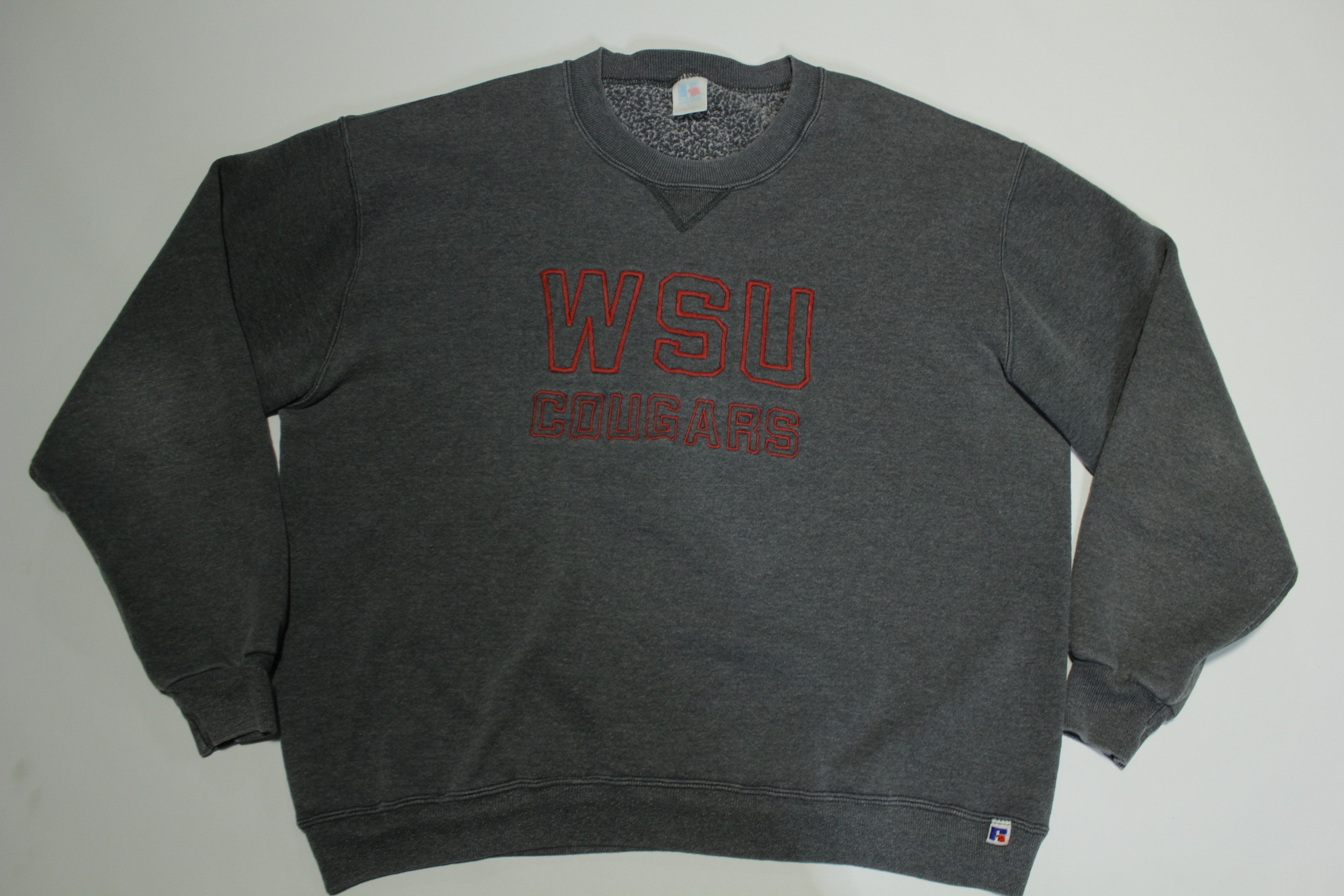 Washington State WSU Cougars Vintage 90's Russell Crewneck Stitched Sweatshirt