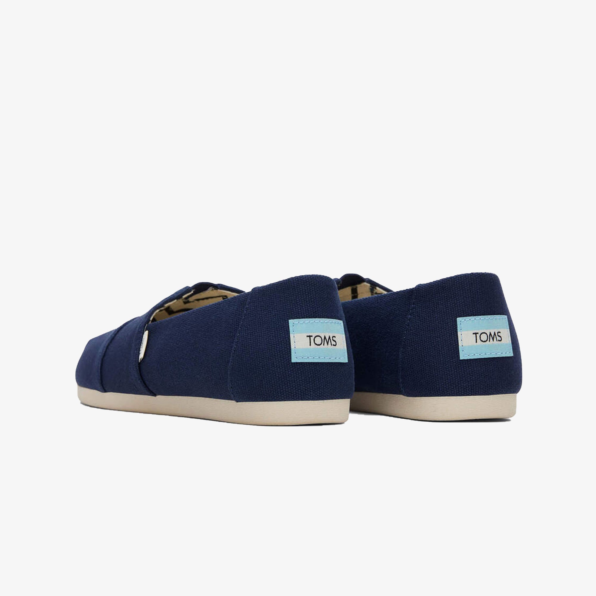 WMN'S ORGANIC COTTON DARK NAVY CANVAS SLIP ONS 'NAVY'