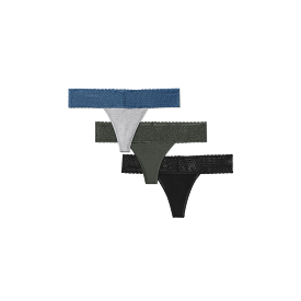 Women's Cotton Modal Blend Thong 3-Pack