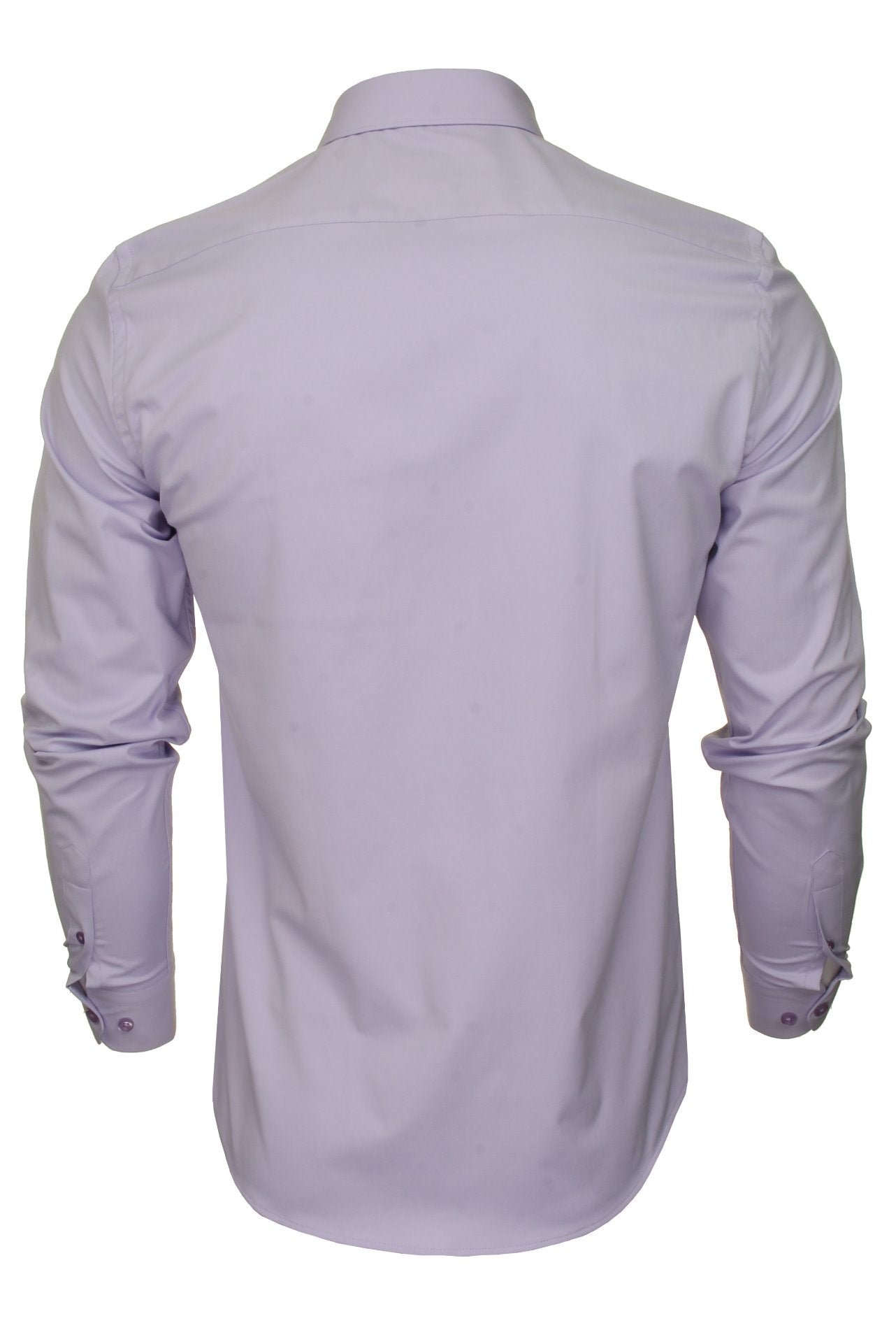 Xact Mens Long Sleeved Poplin Stretch Shirt - Slim Fit