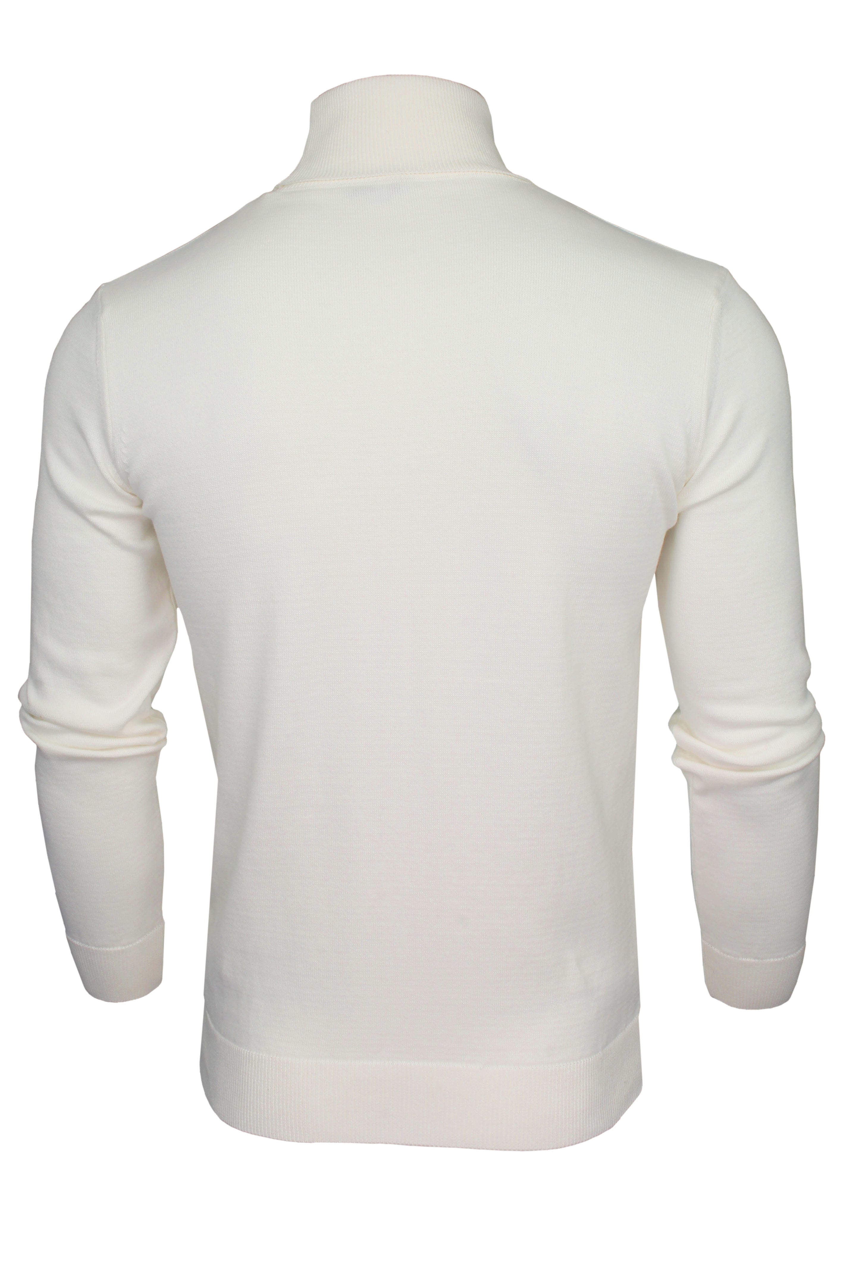 Xact Mens Roll Neck Jumper - 100% Cotton - Long Sleeved