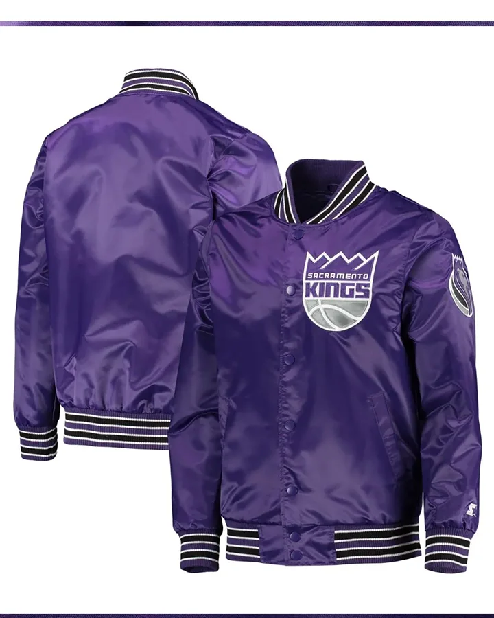 Zachary Sacramento Kings Varsity Jacket - William Jacket